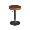 Baaritool 58,7x58,7x105cm., must/pruun