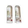 SONGMICS Curved Full-Length Standing Mirror, 160 × 50 cm