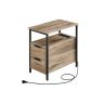Abilaud 60x35x61cm., helepruun/must