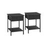 2 abilaua komplekt 40x40x55cm, must