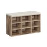 Скамейка для прихожей 30,3x78,5x48 см., светло-коричневый/кремовый цвет