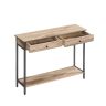 Konsoollaud 30x100x80cm., helepruun/must