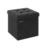 Пуф с отделением для хранения 38x38x38см., черный
