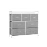Kummut 28,5x98x85cm., hall/valge