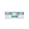 TV-alus LED-valgustusega 40x160x60cm, valge