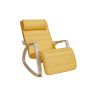 Kiiktool 121.5x67x84cm., kollane/helepruun