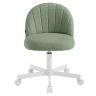 SONGMICS Makeup and Office Chair, Green, 60 × 83.5 × 60 cm