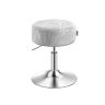 VASAGLE LJB120 Makeup Chair, Height Adjustable, 360° Swivel, Gray