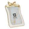 Photo frame, White and gold, 20.5 × 28.6 × 2 cm