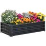 Kõrgpeenar Outsunny 120x60x30.5cm., tumehall/hõbedane värv