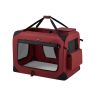 Koera transpordikott 91x63x63cm., punane/must