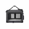 Koera transpordikott 91x63x63cm., hall/must