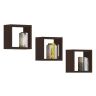 3 riiuli komplekt NORE K 25x25cm., tumehall