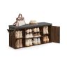 SONGMICS HOME Hallway Bench, Adjustable Open Shelves, 104 × 48 × 30.5 cm