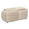 Entrance bench "Softy", Sand, 90 × 45 × 45 cm