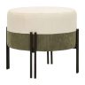 Pouf, Two-tone, Black/gray/white