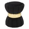 Mauro Ferretti Flower Pouf, Black