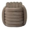 Softy pouf, grey, 45 × 45 × 45 cm