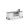 TV-laud Focus RTV 155x49x40 cm, valge / must