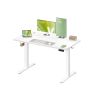 Height-adjustable electric desk 120×60 cm, vintage brown