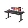 VASAGLE Height-Adjustable Desk, 3 Memory Buttons, Black, 160 × 72–120 × 80 cm