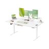 VASAGLE LSD156WB01 height-adjustable desk, with drawer, 160 × 80 × 72–120 cm