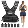 Reguleeritava raskusega vest VEVOR JS-VEST006-2, 6 raskuspaketti, 455 × 390 × 100 mm