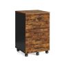 Rolling container with 5 drawers, screwless rails, cloud white