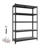 Laoriiul VEVOR SS4818HA, 5 riiulitasandit, 123 × 181,3 × 46,5 cm