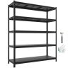 Laoriiul VEVOR SS5920HA, 5 riiulitasandit, 151,1 × 181,3 × 52,2 cm