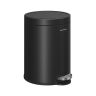 SONGMICS LTB016BZ02 Trash Can, 6 l, Black, 26 × 28 × 20.5 cm