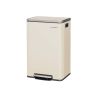 SONGMICS LTB595 Trash Can, 50 l, with pedal, Sand, 41.6 × 37.2 × 64.7 cm