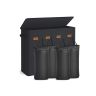 SONGMICS RLH014B01 Laundry Basket, 3 Compartments, 160 L, 84 × 33 × 75 cm