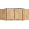Kapi pealisehitis S100, 2 ust, 3 riiulit, 100 × 55 × 50 cm