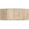 Kapi pealisehitis S100, 2 ust, 3 riiulit, 100 × 55 × 50 cm
