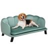 Koeravoodi PawHut 98.5x60.5x35.5cm., roheline/must