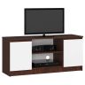 TV-alus RTV K120, tumepruun/valge