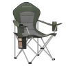 SONGMICS GCB005CD01 Camping Chair, Foldable, Green/Grey, 61 × 93 × 108 cm