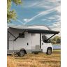 Mootoriga 20' haagissuvila varikatus alumiiniumraamiga, must