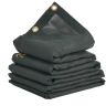 Kalluri tent PVC-kattega, 7x18 jalga, must, vastupidav kate