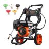 Bensiinimootoriga survepesur 3400 PSI, alumiiniumpump, 5 otsikut