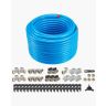 Õhukompressori torustiku komplekt, 200 jalga, HDPE-alumiinium, sinine
