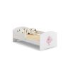 Детская кровать Luk с матрасом и защитным бортиком, 164 см x 85 см x 63 см, размер «принцесса».