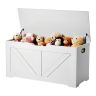 Laste hoiupink VEVOR ZD-25X03, seljatoeta, Valge, 99 × 48 × 39,5 cm