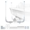 Paadihaagise juhtsiinid VEVOR XC2178, 2 tk, 425 × 125 × 1205 mm