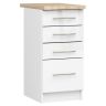 Köögikapp OLIWIA S40, 4 sahtlit, valge, 40 × 85 × 46 cm