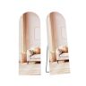 SONGMICS Full-Length Curved Mirror, Free-Standing, White, 160 × 50 cm