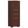 Шкафчик для ванной комнаты AKORD FIN, 2 дверцы и 1 ящик, коричневый, 30 × 85 × 30 см