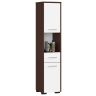 Vannitoakapp FIN, 2 ust, 1 sahtel, valge/pruun, 30 × 140 × 30 cm