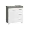 Bathroom cabinet VASAGLE, 3 drawers, 2 compartments, White/gray, 60 × 64 × 30 cm